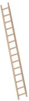 Enkele houten ladder
