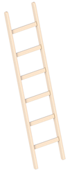 Houten enkele ladder