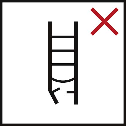 Kapotte ladder